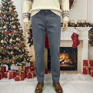 Men's Casual Chino Pants Weatherproof Vintage W34 Dark Grey Workwear Style